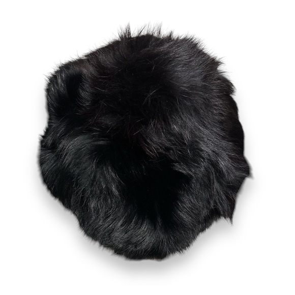 VINTAGE Fox Fur Beret with Fur Pom Pom - Picture 3 of 7